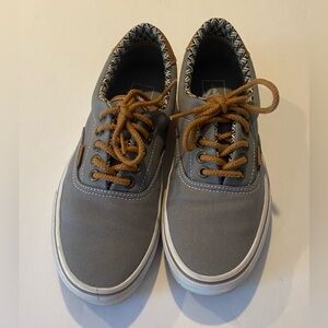 Vans Era 59 Gray Canvas with Braided Laces